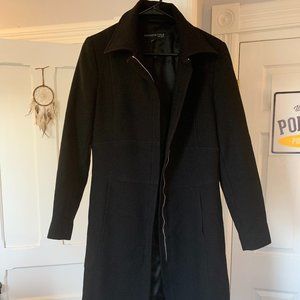 Black Wool Coat - Kenneth Cole